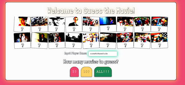 Preview of Movie Quiz